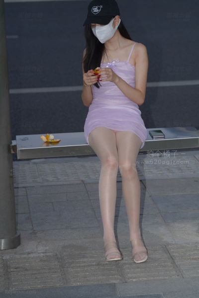 S016 紫纱裙美女